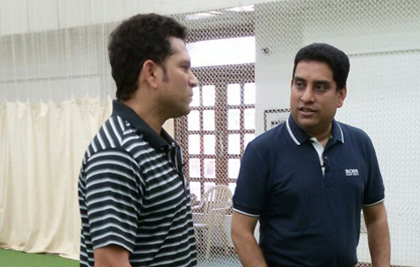 With sachin tendulkar